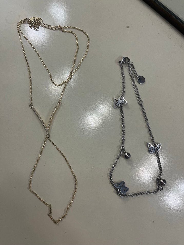 Zincir Detaylı Minimalist Altın şahmeran - Görsel 2