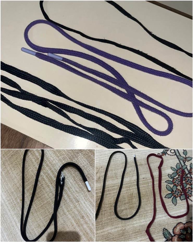 Mor Gotik Erkek Ayakkabı Bağı - Görsel 2