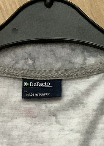 Gri Desenli Keten Kısa Kollu Polo Tişört - Görsel 3