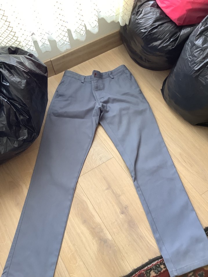 Gri Regular Fit Denim Erkek Pantolon - Görsel 2