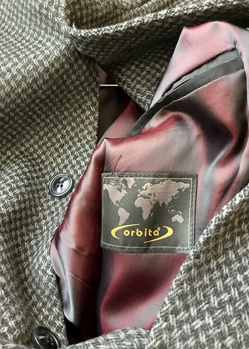 Gri Düğmeli Erkek Midi Boy Ceket - Görsel 3