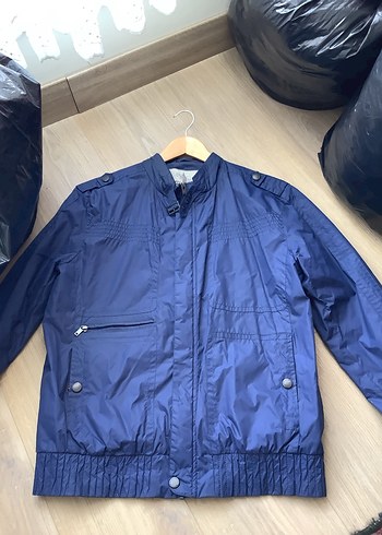 Düğmeli Mavi Erkek Street Wear Ceket - Görsel 2