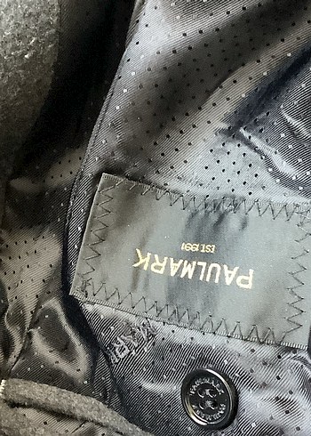 Gri Yüksek Yakalı Midi Erkek Kaban - Görsel 3