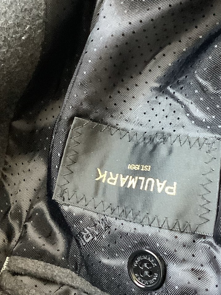 Gri Yüksek Yakalı Midi Erkek Kaban - Görsel 3