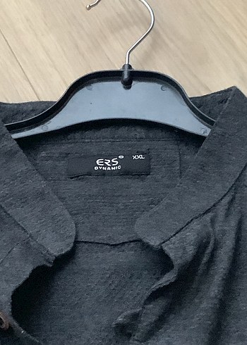 Düğmeli Yüksek Yakalı Gri Erkek Polo Tişört - Görsel 3