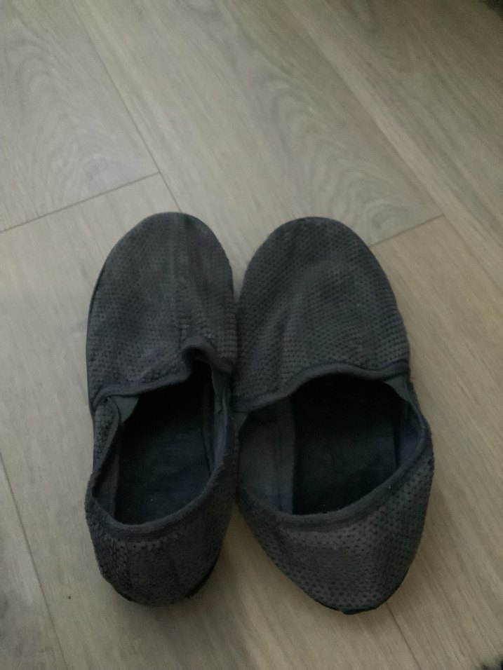 Gri Erkek Örgü Ev Terliği - Görsel 2