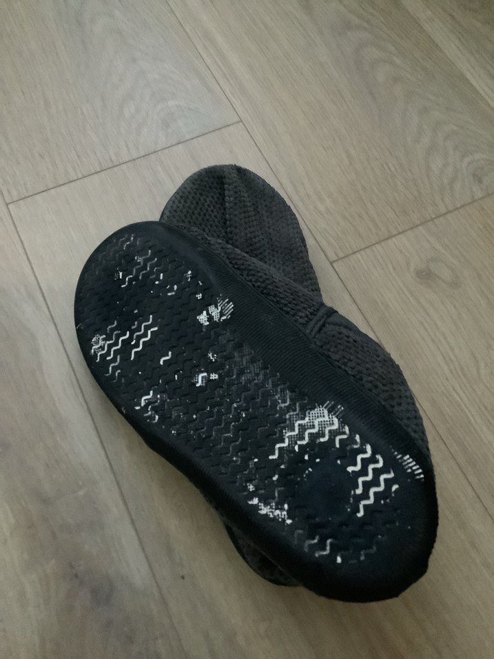 Gri Erkek Örgü Ev Terliği - Görsel 3