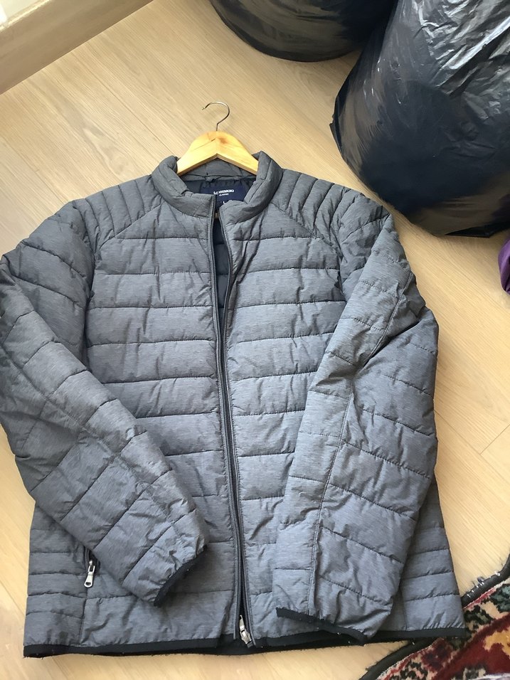 Gri Fermuarlı Erkek Günlük Mont - Görsel 2