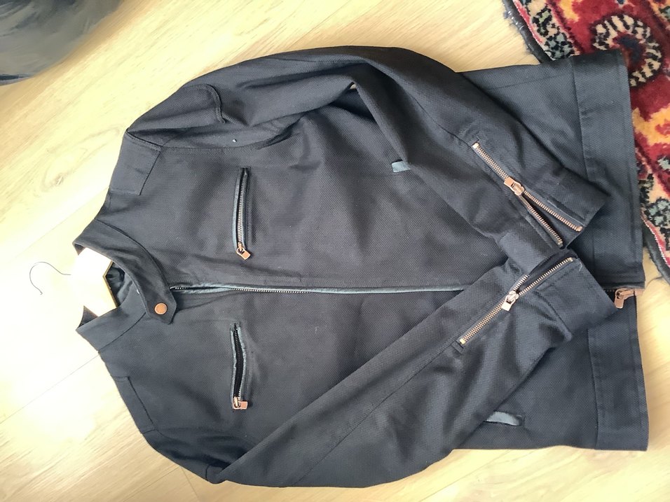 Siyah Deri Biker Ceket - Görsel 2