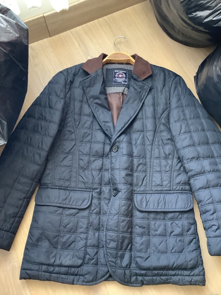 Düğmeli Erkek Siyah Midi Ceket - Görsel 2