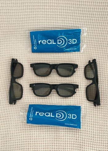 Siyah Elastik Bantlı reaLD3D Kadın 3D Gözlük