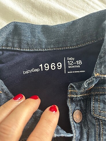 12-18 Ay Beden Baby GAP Jean kot ceket 12-18 ay