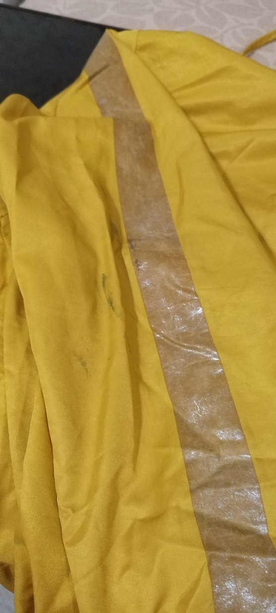 Sarı Fermuarlı Midi Boy Kadın Yağmurluk - Görsel 2