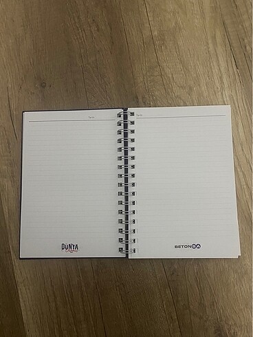 Beden Hiç kullanılmamış spiralli defter