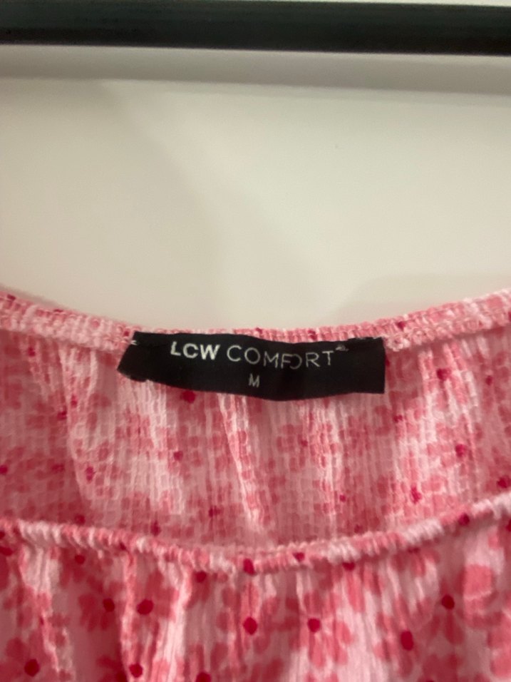 Pembe Pamuk Hamile Midi Elbise, Kısa Kollu, Salaş Kesim - Görsel 5