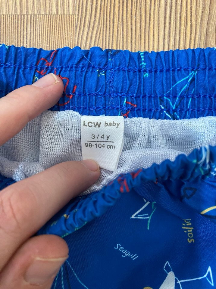 Erkek Mavi Baskılı Deniz Şortu - Görsel 2