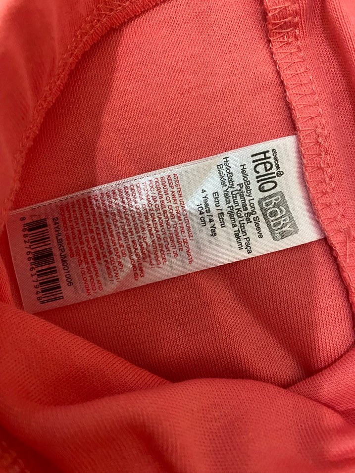 4 Yaş Hello Baby Kız Çocuk Pembe Elastik Bel Tayt - Görsel 2