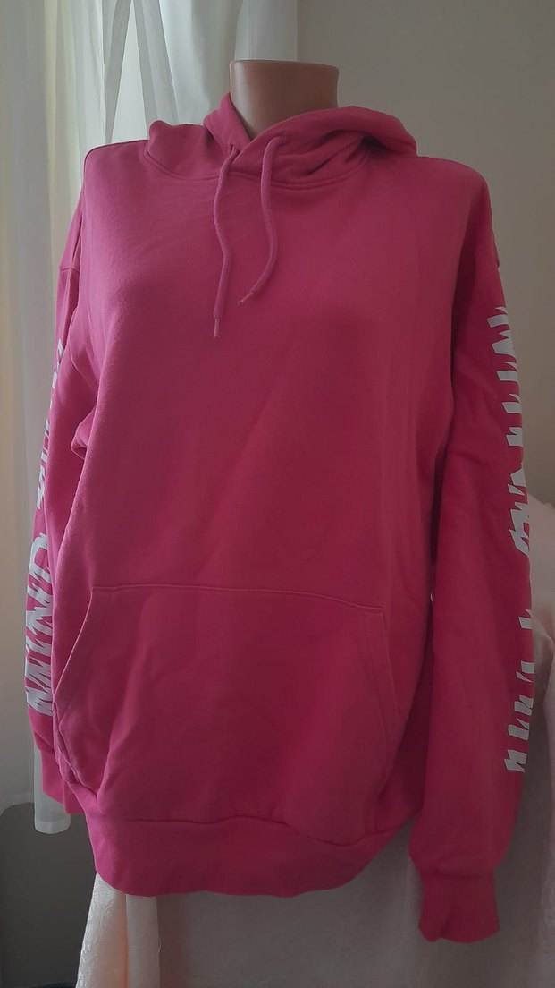 Kadın Pembe Baskılı Sweatshirt - Görsel 4