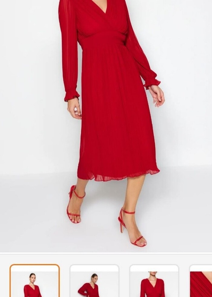 kırmızı elbise - Görsel 3