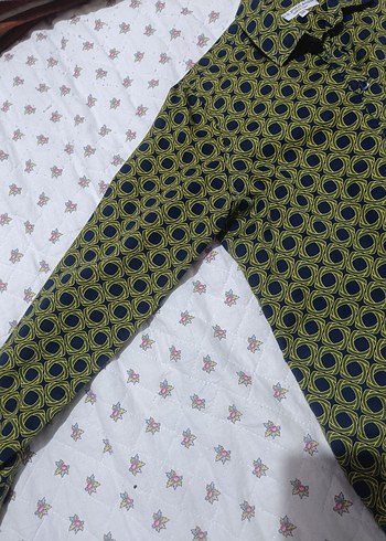 Kadın Çok Renkli Uzun Kollu Baskılı Gömlek - Görsel 6