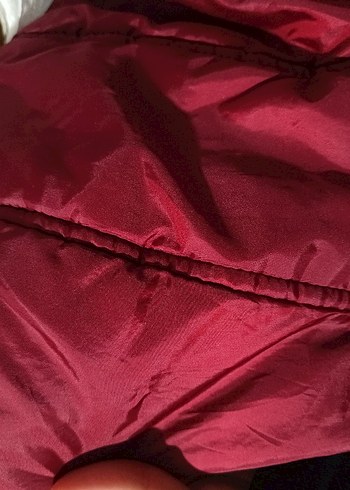 Bordo kadin mont - Görsel 5