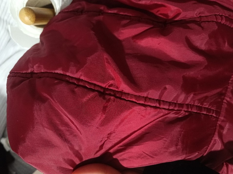 Bordo kadin mont - Görsel 5