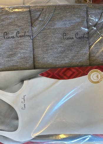Pierre Cardin Erkek Gri Baskılı Atlet