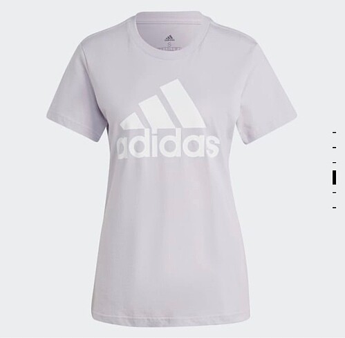 Orijinal Adidas Bisiklet Yaka Pamuklu Lila Tişört
