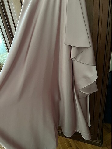 Saten nişan elbisesi - Görsel 6