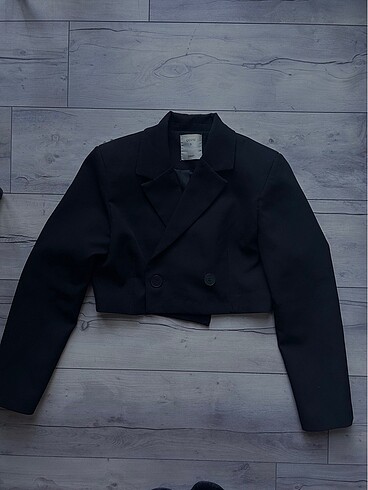 Quzu Quzu Crop Blazer Ceket