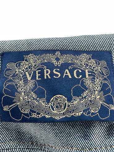 27 Beden lacivert Renk Versace Kot Ceket %70 İndirimli.