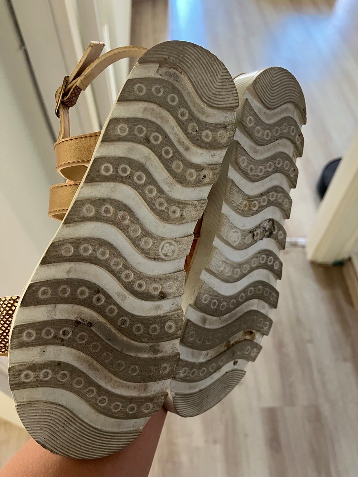 Bej Deri  Kadın Sandalet - Görsel 4