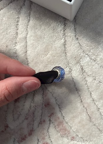 Lila Boncuklu Pandora Bileklik Charm ve - Görsel 3