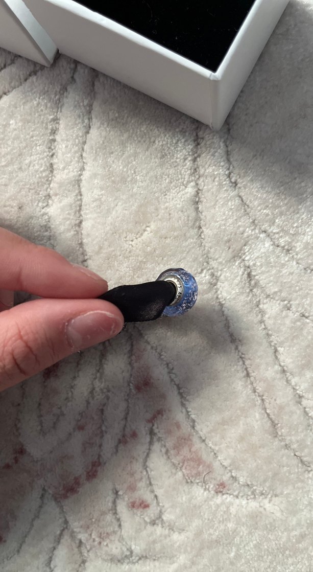 Lila Boncuklu Pandora Bileklik Charm ve - Görsel 3