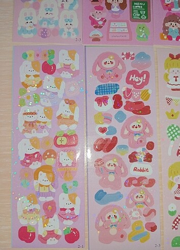 Beden Renk Hologramlı Tatlı Deco Sticker Çıkartma