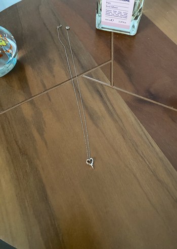 Beden Minimalist Zincir Detaylı Zen Kalp Kolye