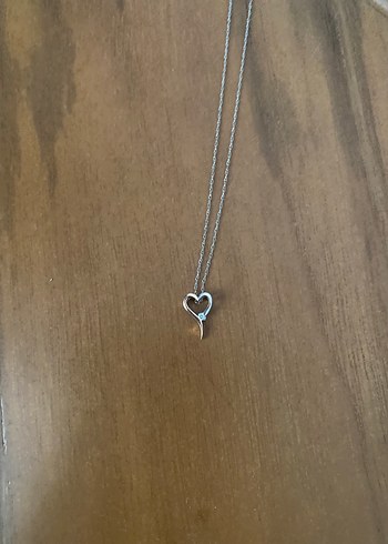 Zen Diamond Minimalist Zincir Detaylı Zen Kalp Kolye