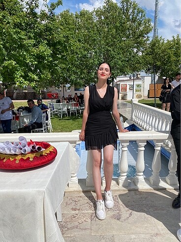 s Beden siyah Renk Siyah tül elbise