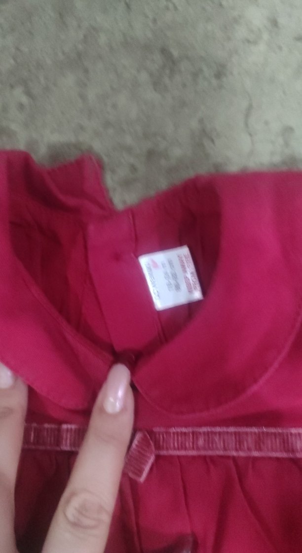 Bordo Bohem Kız Çocuk Uzun Kollu Elbise - Görsel 2