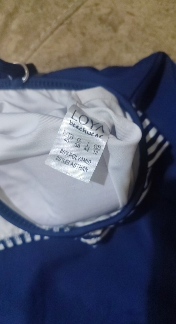 Kadın Lacivert Midi Pilili Mayo - Görsel 2