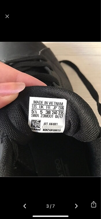 38 Beden siyah Renk Adidas stan simth ayakkabı