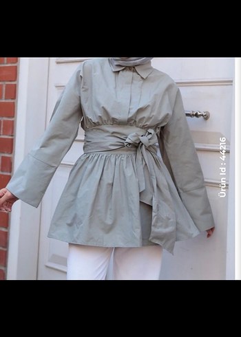 Sarı Mini Keten Gömlek - Görsel 4