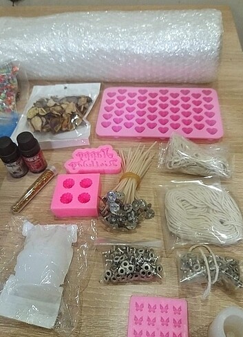  Beden Renk Mum yapma seti hobi seti büyük