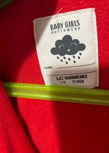 Kırmızı Desenli Fermuarlı kız çocuk Ceketi - Görsel 2