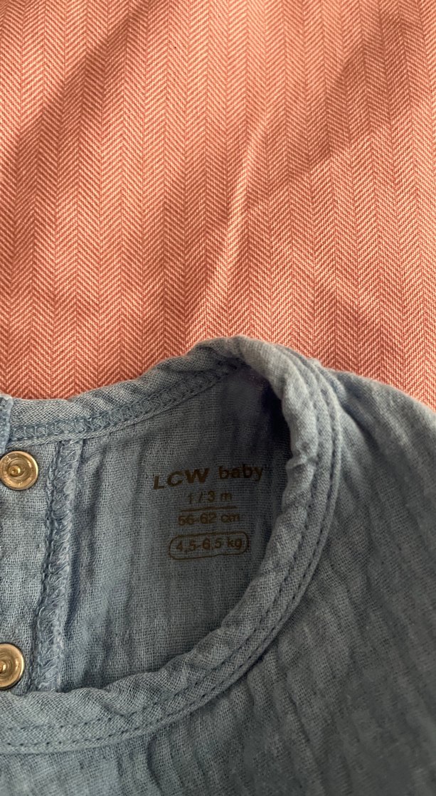 Mavi Keten Bebek Erkek Kısa Kollu Takım - Görsel 4