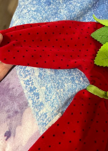 Kız Çocuk Kırmızı Nakışlı Uzun Kollu Elbise - Görsel 5