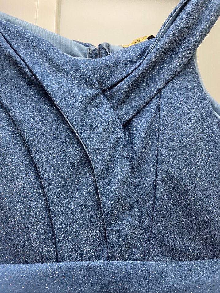 Mavi simli abiye - Görsel 4