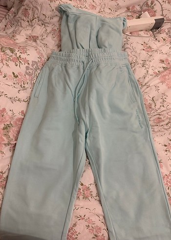 Mavi Rahat Kesim Erkek Eşofman Altı - Görsel 2