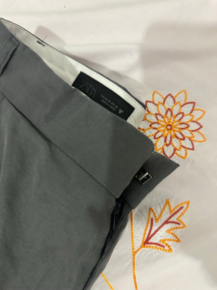 Gri Kadın Uzun Kumaş Pantolon - Görsel 2