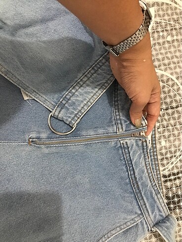 38 Beden mavi Renk Şort etek kot kısa kemerli